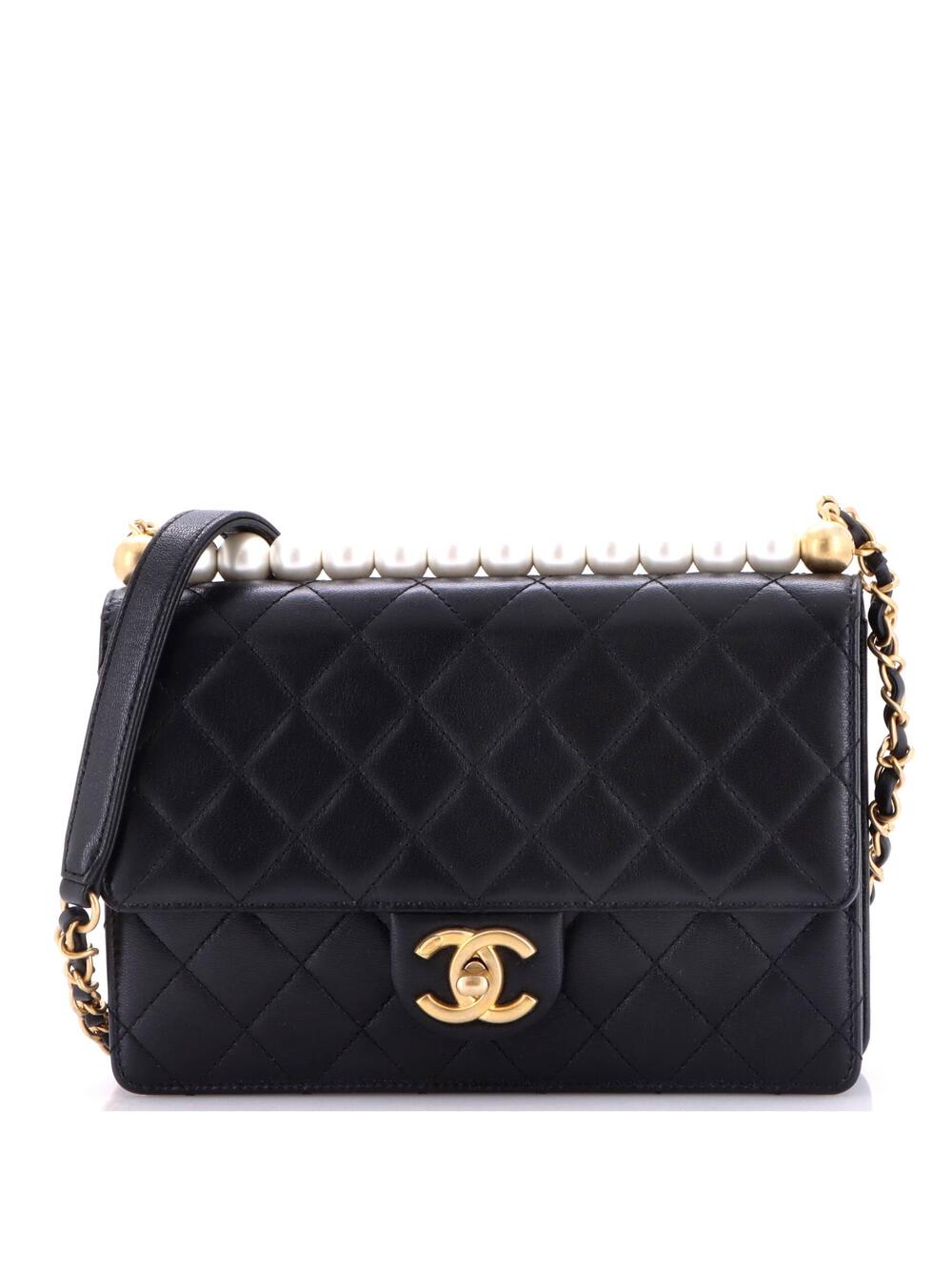 Chanel Chic Pearls Flap Bag Quilted #343014C44B
